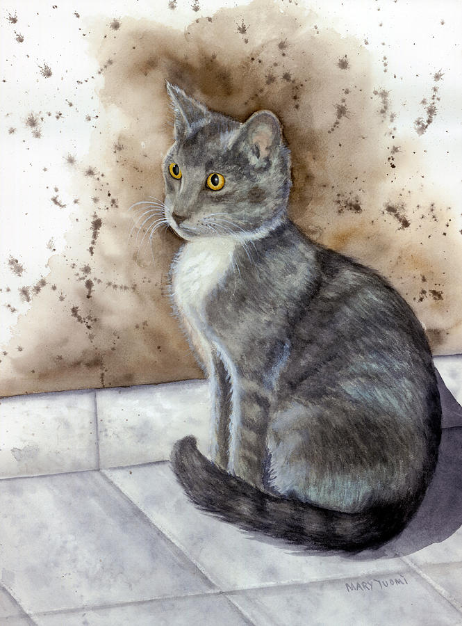 Nature Painting - Kitty by Mary Tuomi
