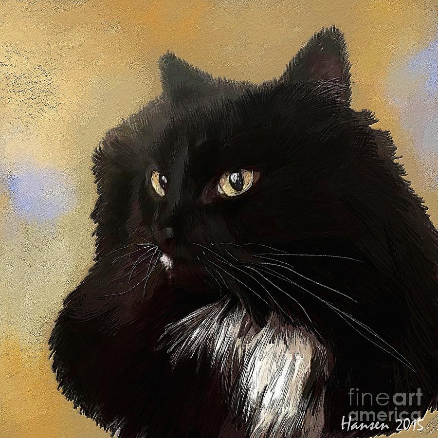 Kitty Painting by Mia Hansen | Fine Art America