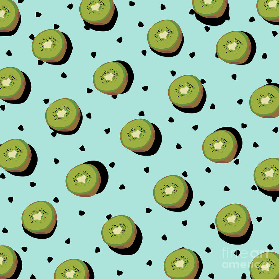 Kiwi Digital Art - Kiwi Fruit by Elizabeth Tuck