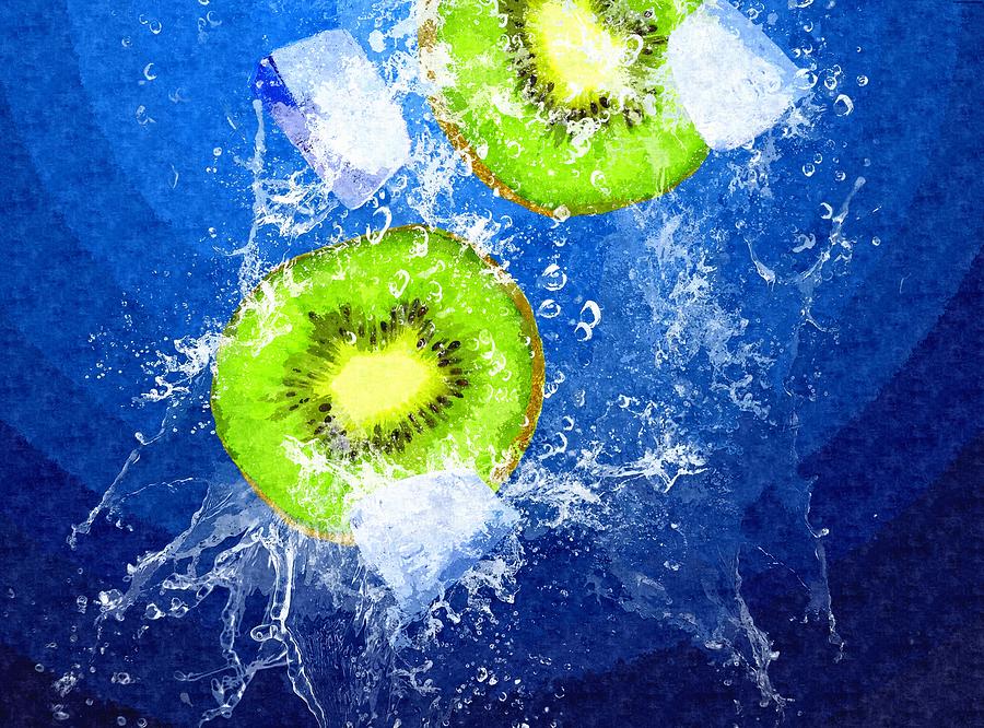 Kiwi Fruit Painting By Mj Arts Collection Fine Art America