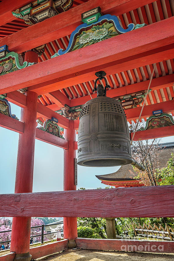 Kiyomizudera Bell Tower Photograph by Karen Jorstad