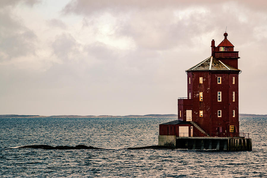 Kjeungskjaer Lighthouse Norway Photograph by Adam Rainoff