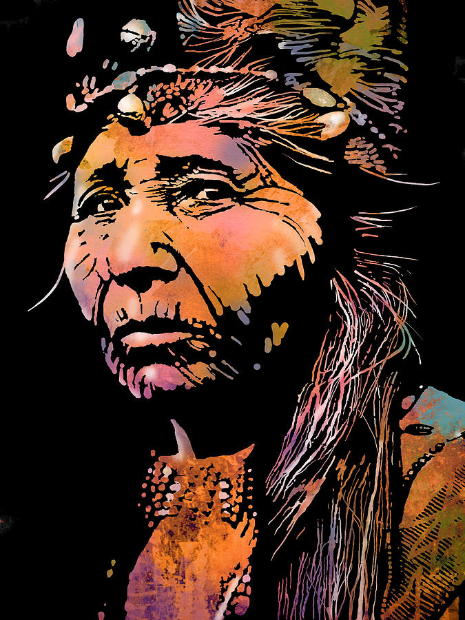 Portrait Painting - Klamath Woman by Paul Sachtleben