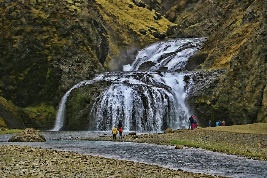 Kleifarfoss Waterfall # 1 Photograph by Allen Beatty