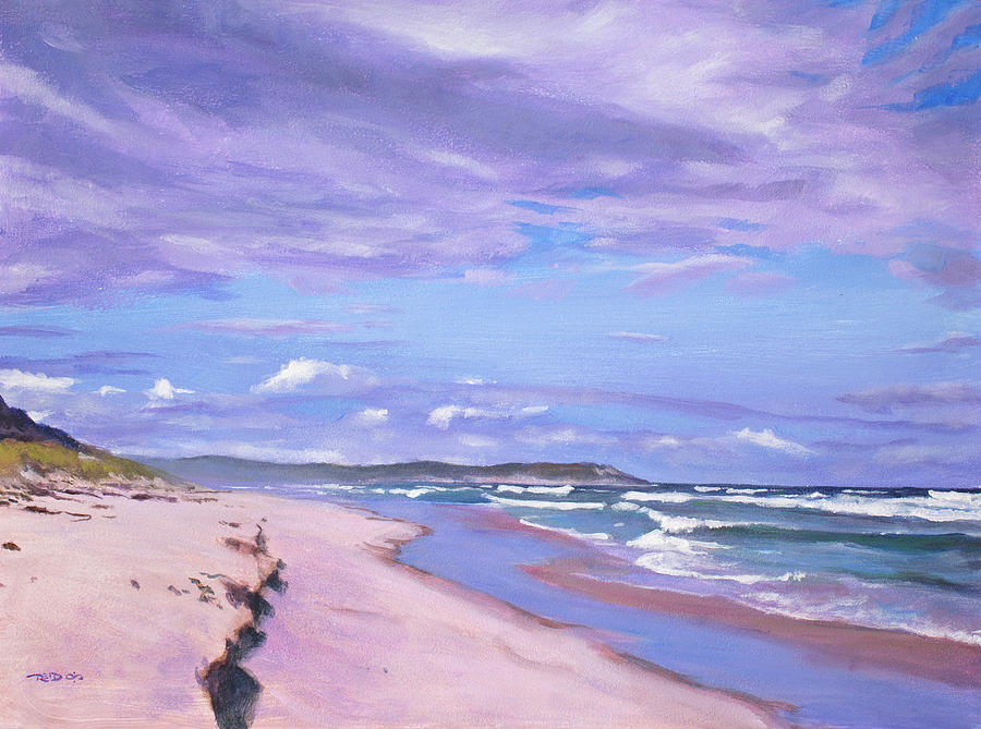Kleinmond Beach Painting by Christopher Reid