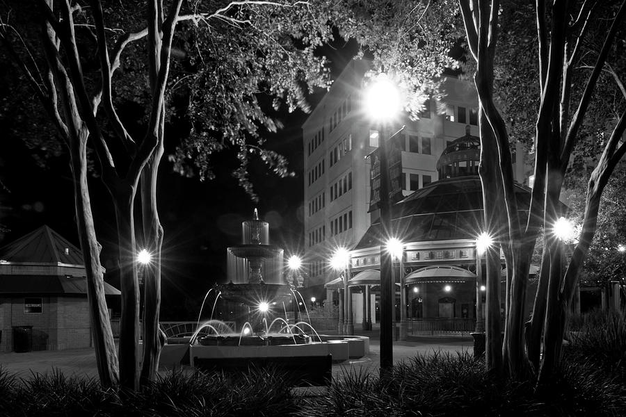 Kleman Plaza at Night Photograph by Wayne Denmark