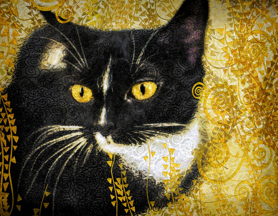 Klimt Cat Photograph by Ginny Horton