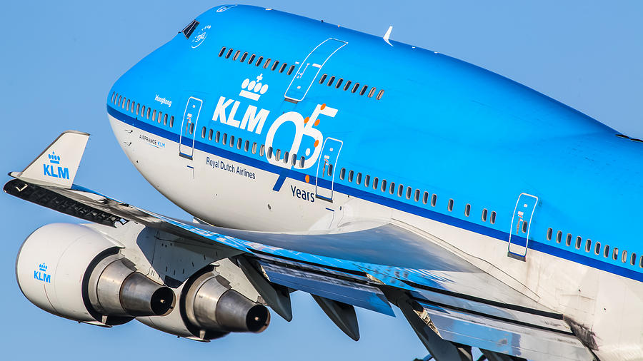 Airplane Photograph - KLM 95 Years by Rutger Smulders