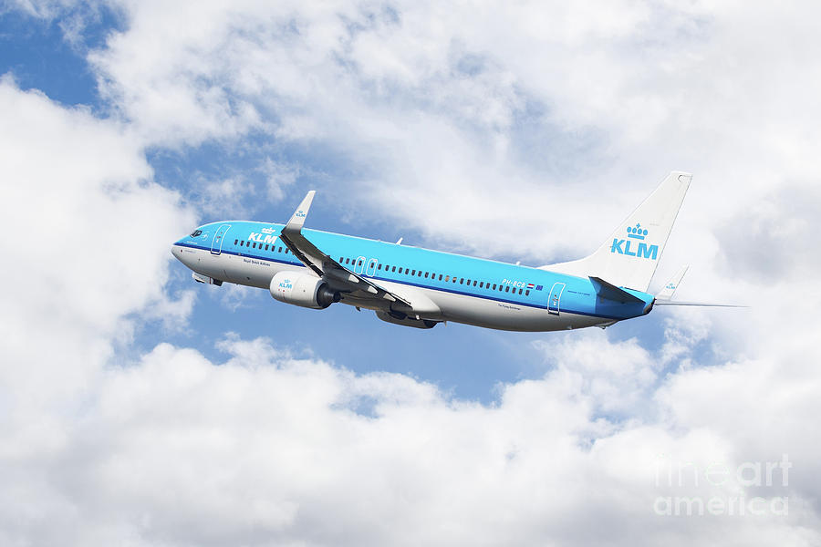 KLM Boeing 737-8K2 Digital Art by Airpower Art