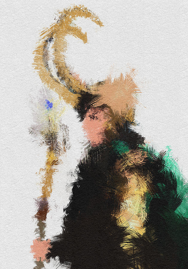 Loki Painting - Kneel Master by Miranda Sether