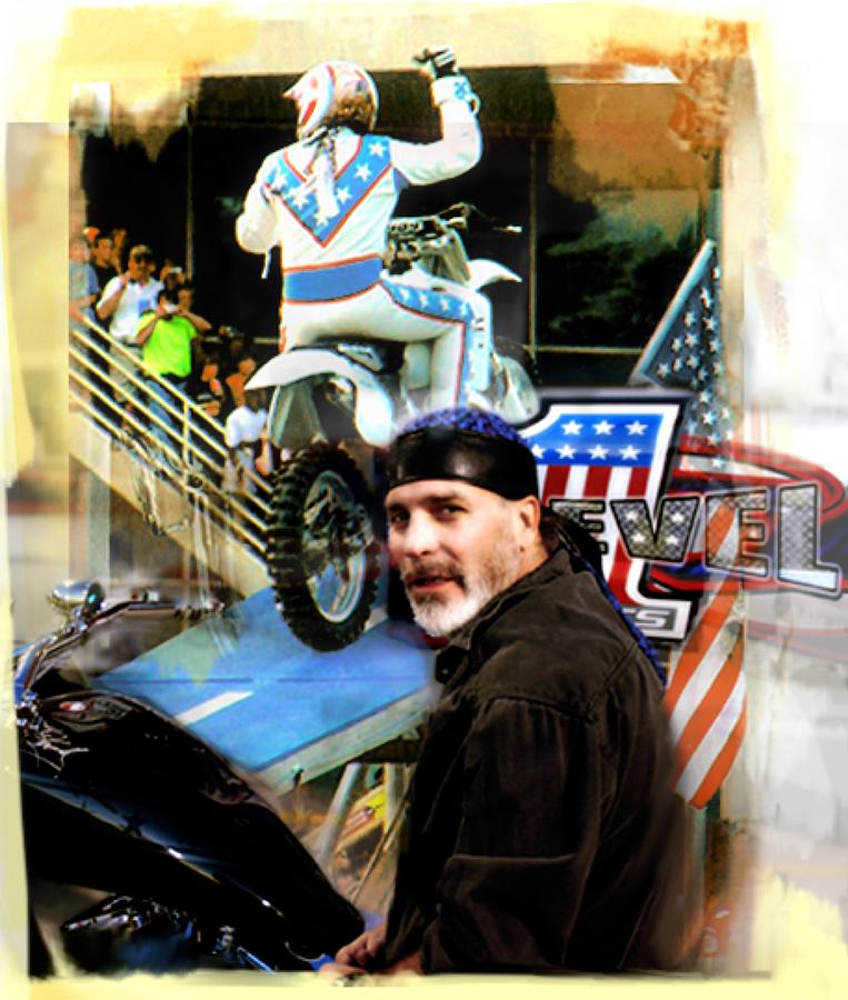 KNIEVEL AMERICAN TRADITION   Robbie Knievel Photograph by Iconic Images Art Gallery David Pucciarelli