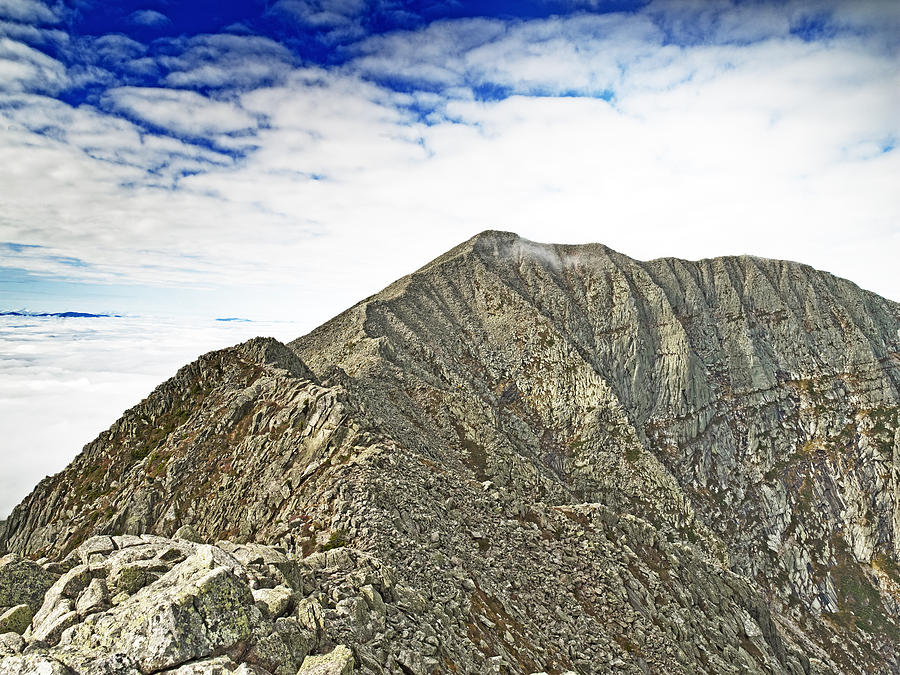 Knife Edge on Mount Katahdin Baxter State Park Maine Photograph by Brendan Reals