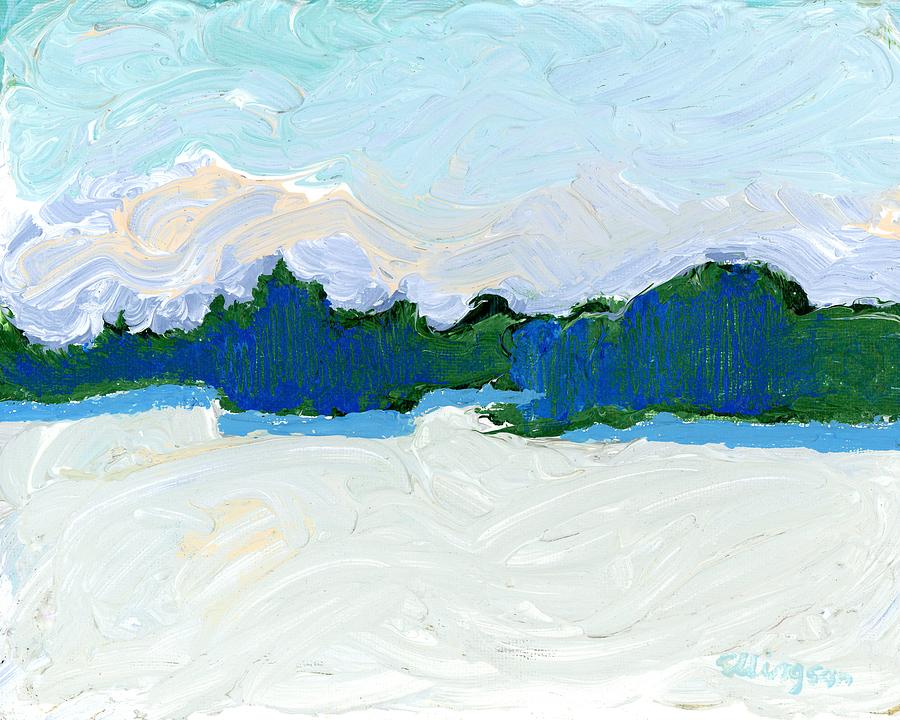 Winter Painting - Knife Lake by Rodger Ellingson