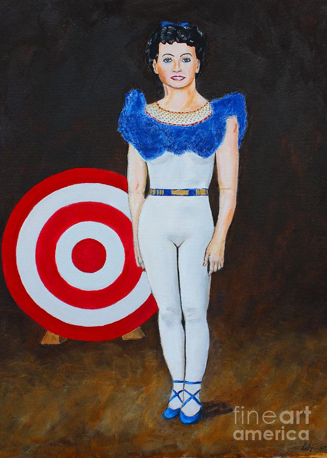 Target Girl #2 Painting by Ralph LeCompte