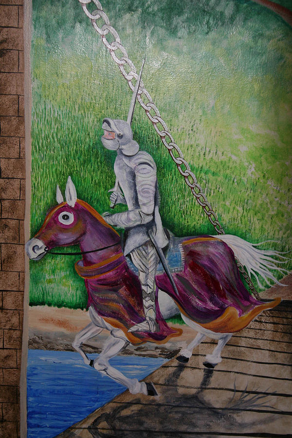 Knight  A Coming Painting by Virginia Bond