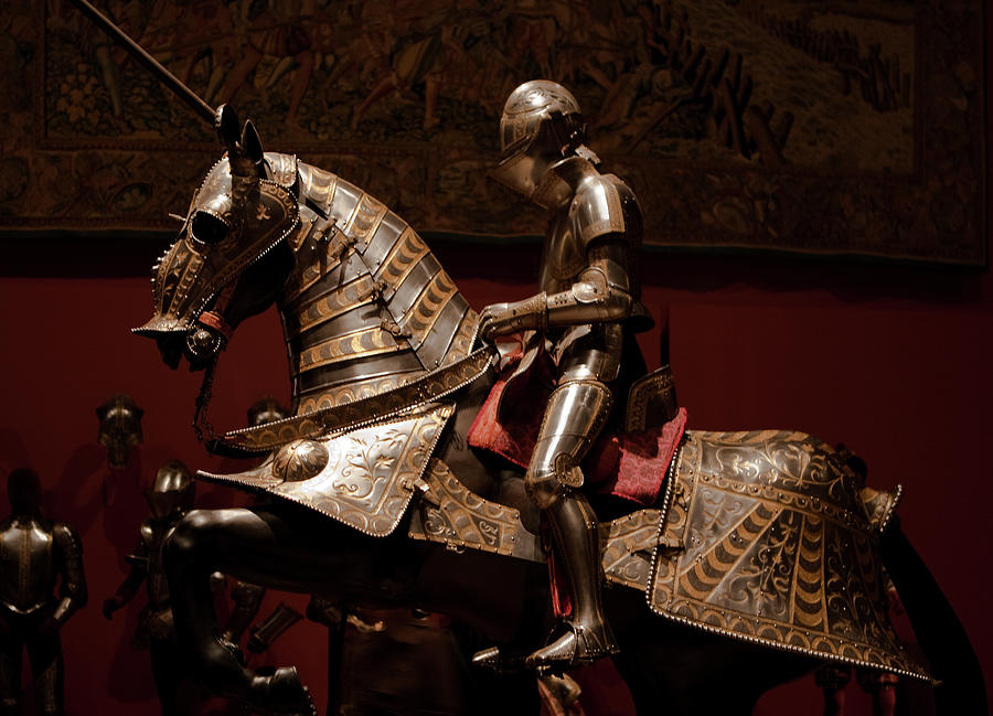 Knight and Horse in Armor Photograph by Lorraine Devon Wilke