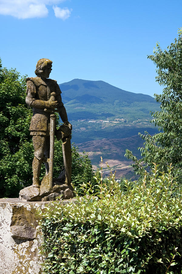 Knight and Tuscan Countryside Photograph by Sally Weigand
