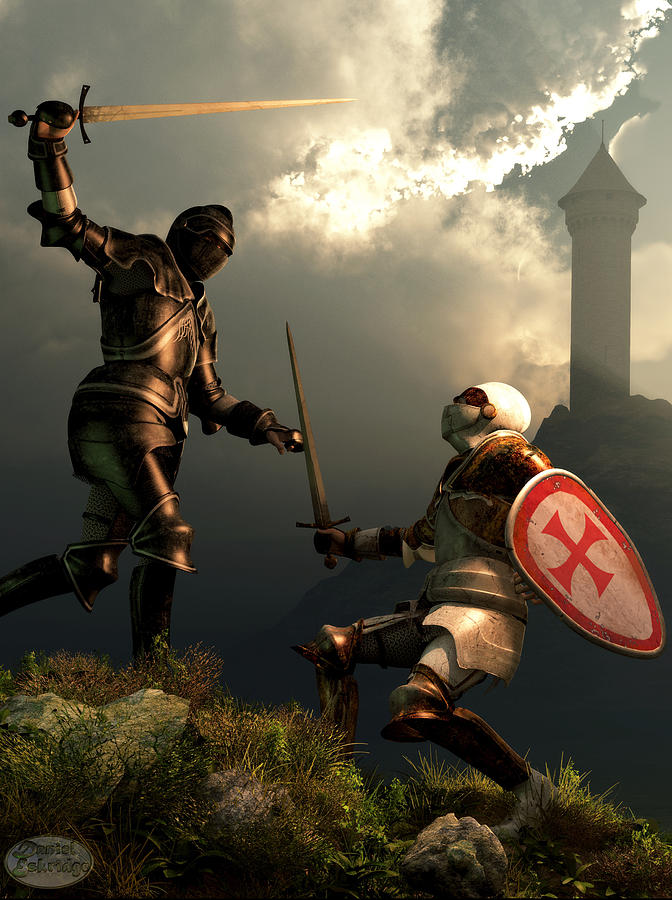 knight sword fight