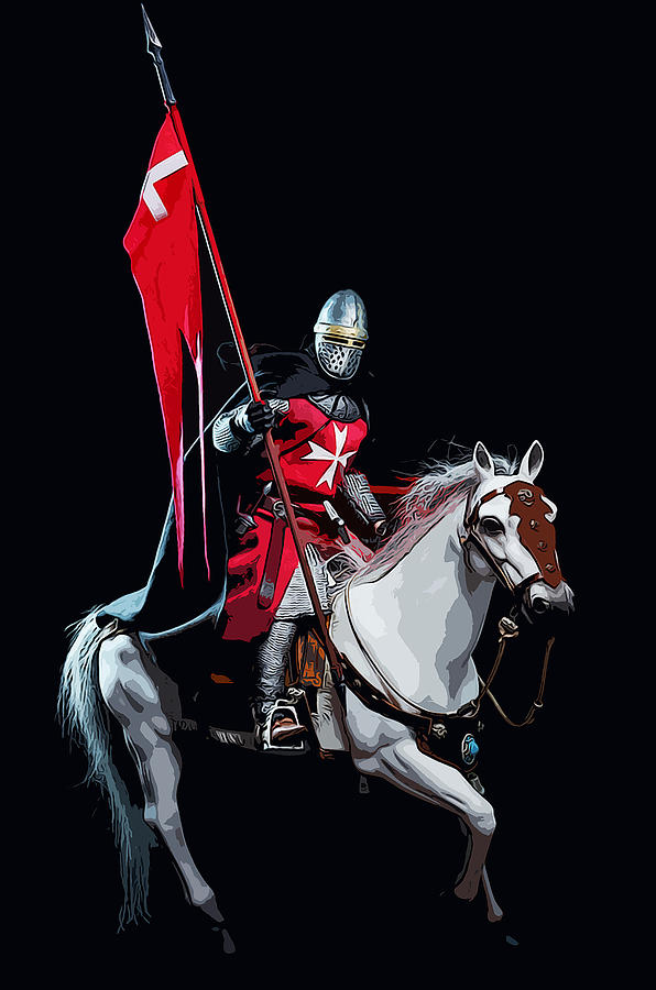 Knight Hospitaller Painting by AM FineArtPrints