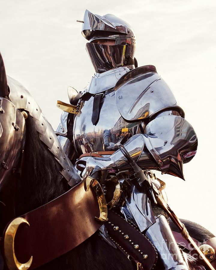 Knight Photograph - Knight In Shining Armour by Linsey Williams