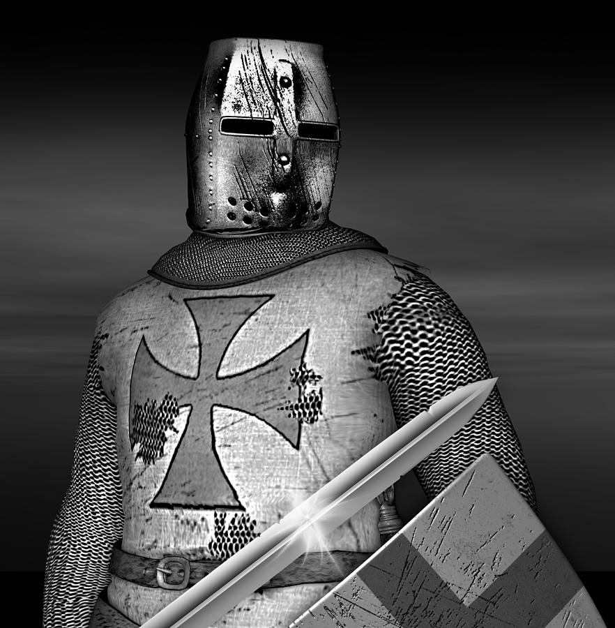 Knight Digital Art - Knight Templar by David Griffith