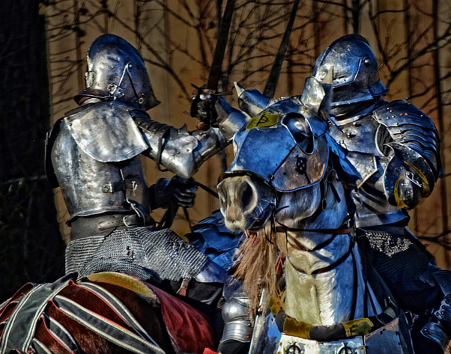 Knights bound in Battle Photograph by Maggy Marsh
