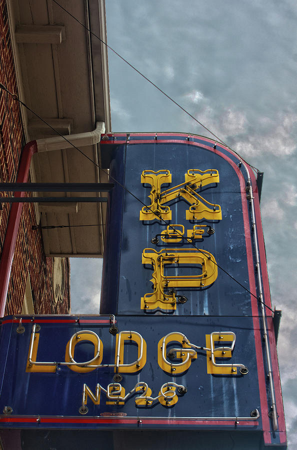 Knights of Pythias Signage Longview Texas Photograph by Eugene Campbell