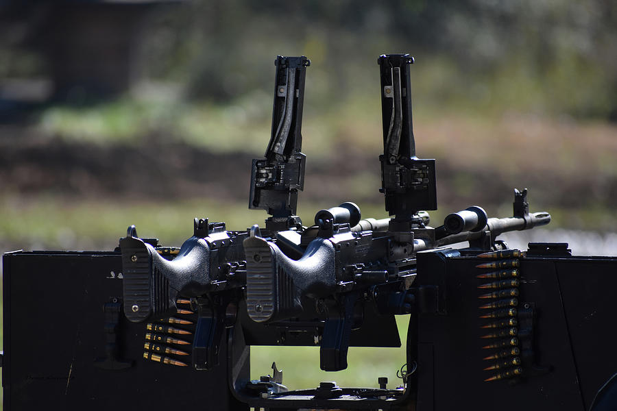 Knob Creek Gun Range Machine Gun Shoot West Point Kentucky Automatic Weapon 02 Photograph by Thomas Woolworth