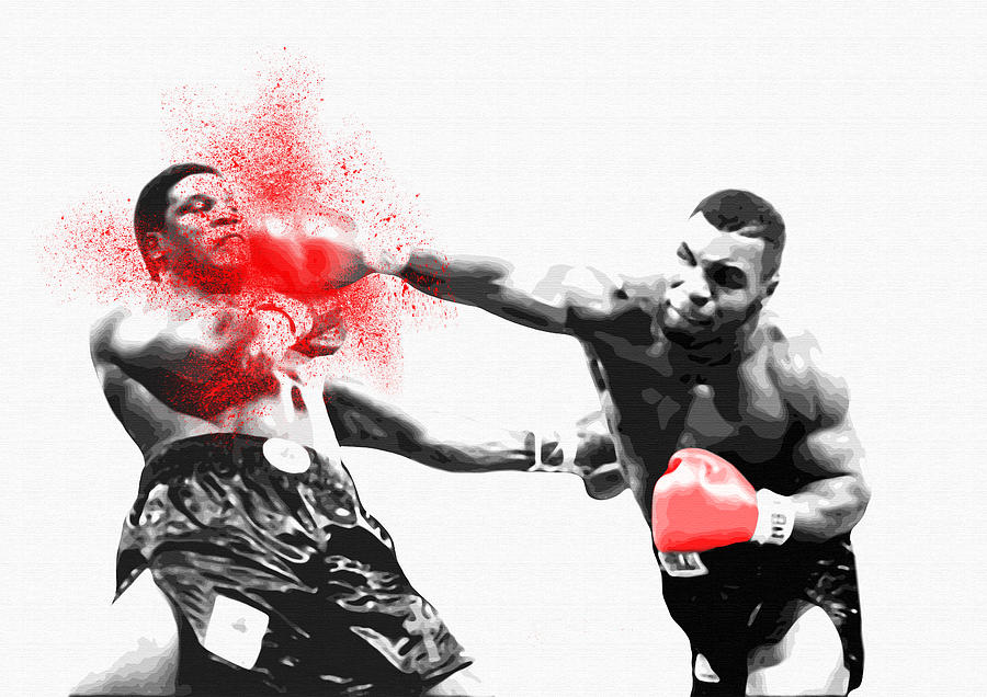 Sports Painting - Knockout King Mike Tyson - by Diana Van by Diana Van