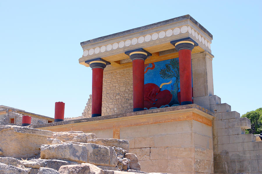 Minoan Photograph - Knossos North Gate view by Paul Cowan