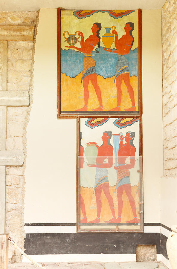 Knossos Palace Paint Detail Photograph by Anastasy Yarmolovich
