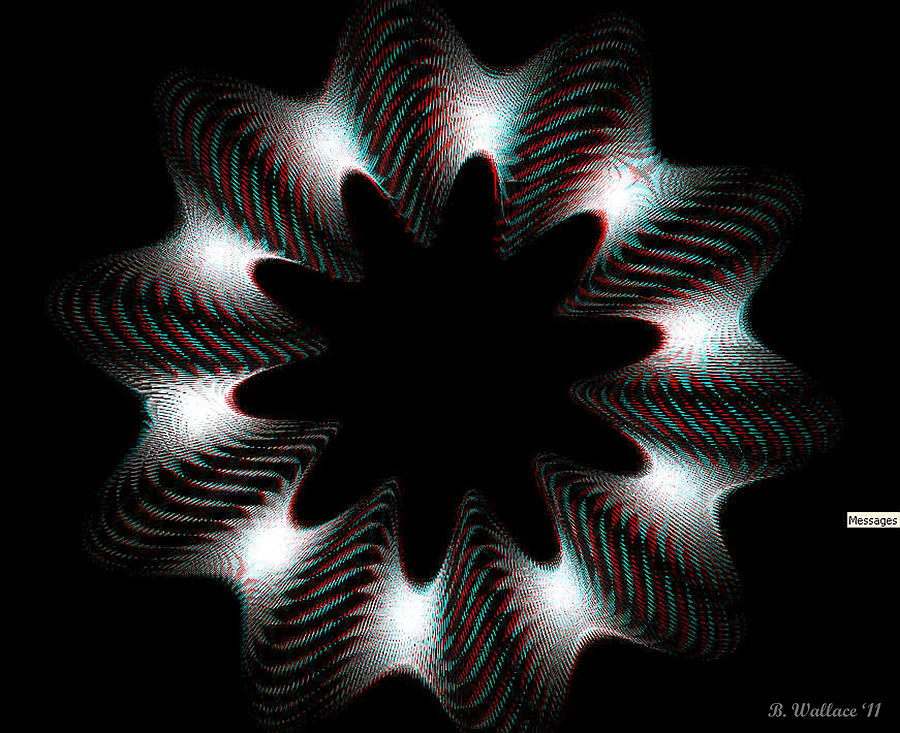 KnotPlot 10 - Use Red-Cyan 3D glasses Photograph by Brian Wallace