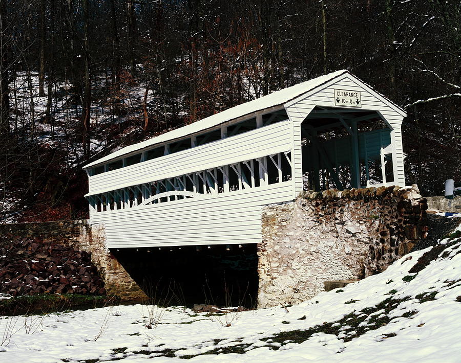 Knox Covered Bridge Historical Place Photograph by Sally Weigand