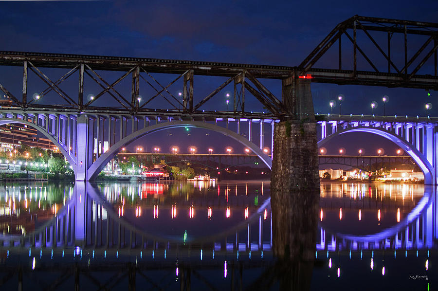 Knoxville Tennessee Bridges 2 Photograph by Ken Figurski