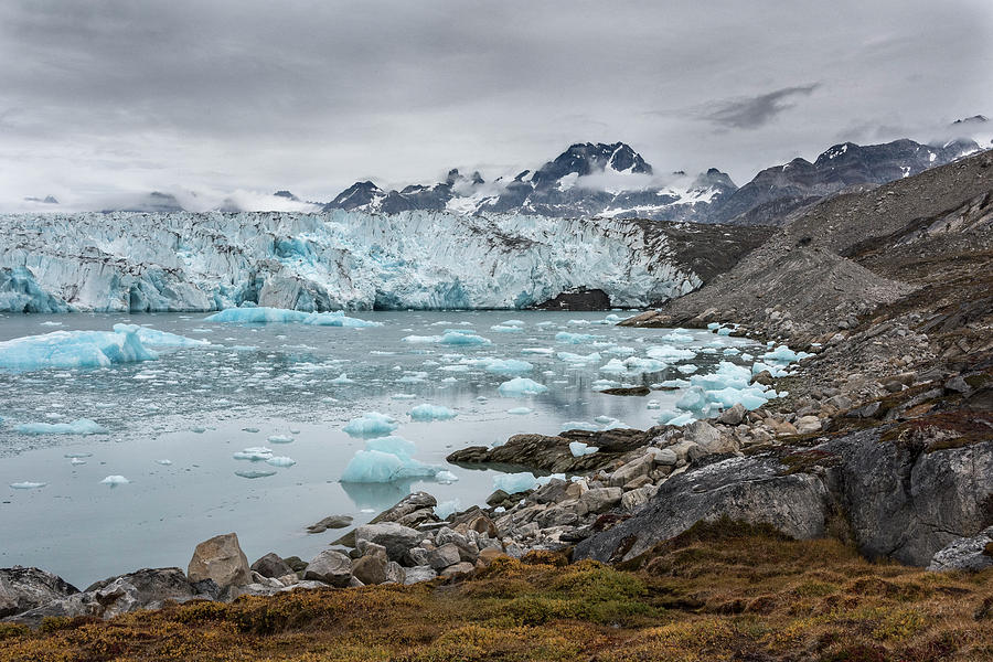 Knud Rasmusen Glacier Greenland 7155 Photograph By Bob Neiman - Fine 