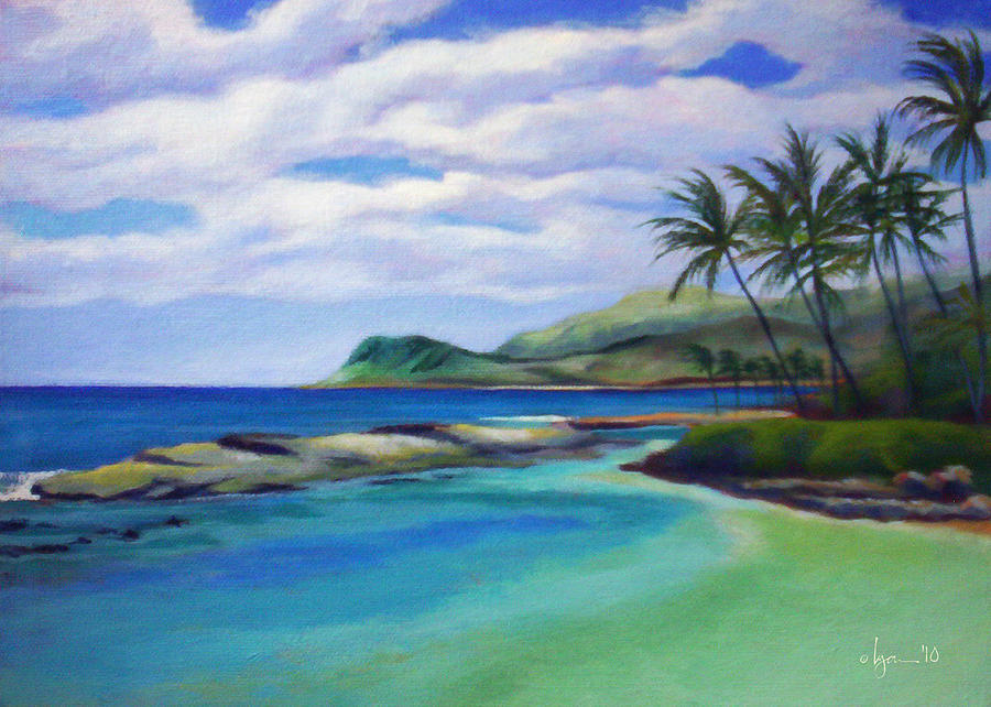 Hawaii Painting - Ko Olina Afternoon by Angela Treat Lyon