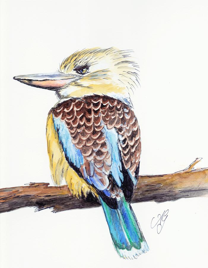 Kookaburra 5 #2 Painting by Anne Gardner