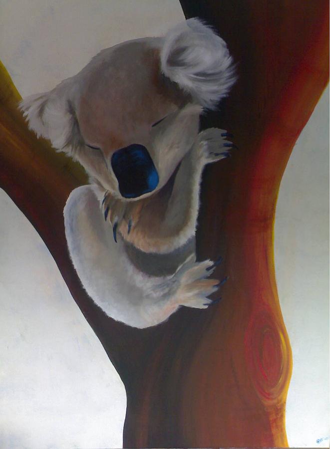 Animal Painting - Koala by Catt Kyriacou