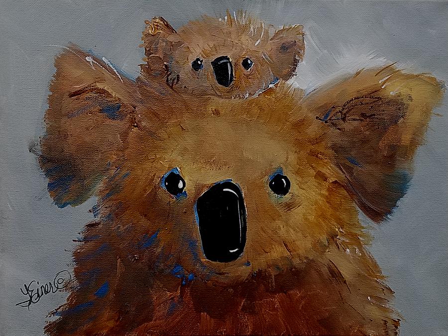 Koala Love Painting by Terri Einer