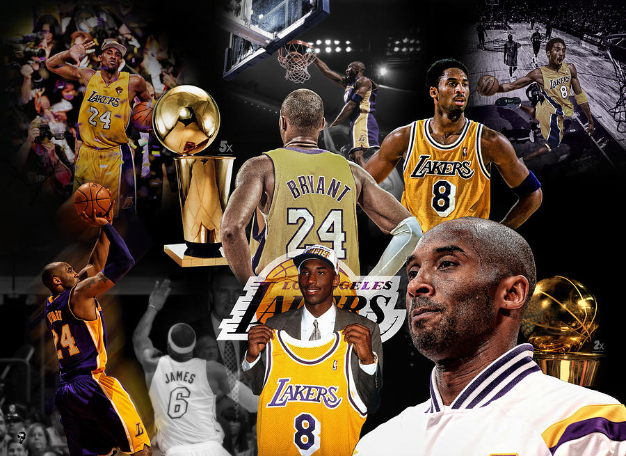 Kobe Bryant Career Digital Art by SportsHype Art