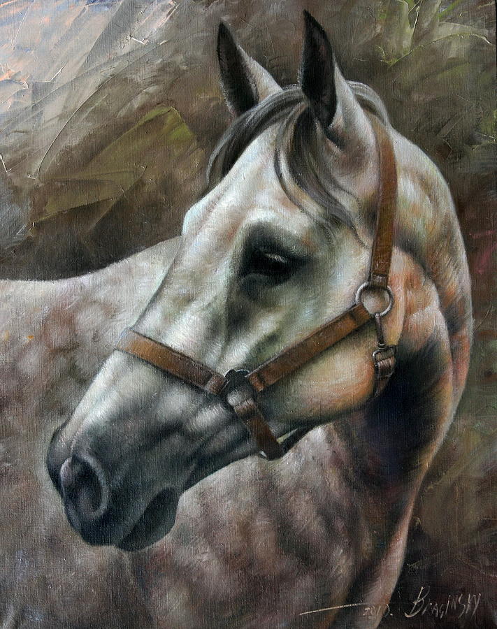 Horse Painting - Kogarashi by Arthur Braginsky