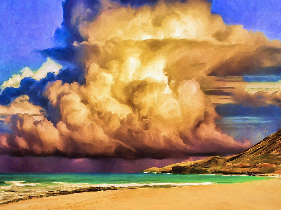 Kohala Storm Clouds Painting by Dominic Piperata