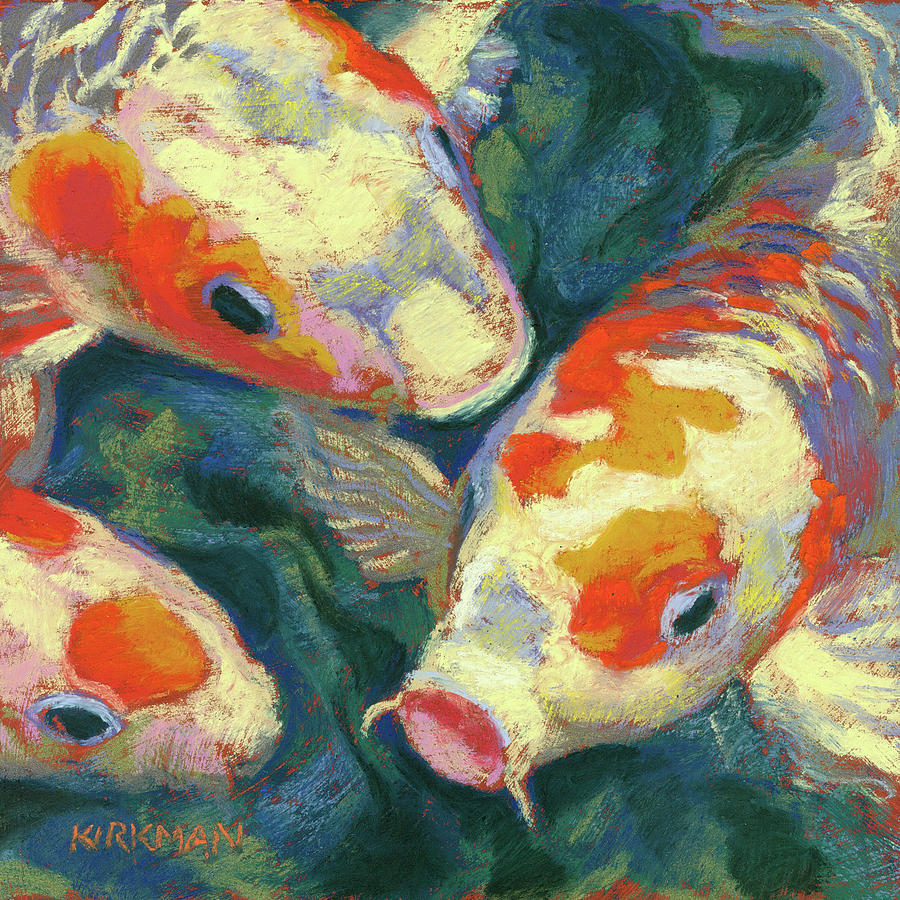 Fish Pastel - Koi #8 by Rita Kirkman