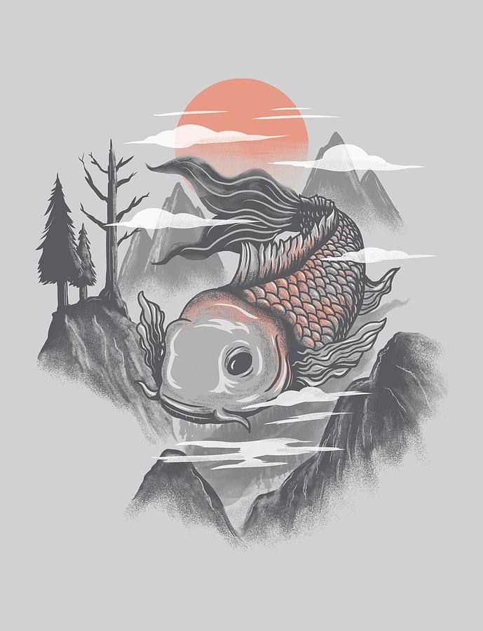 Fish Digital Art - koi by Anggrahito Pramono