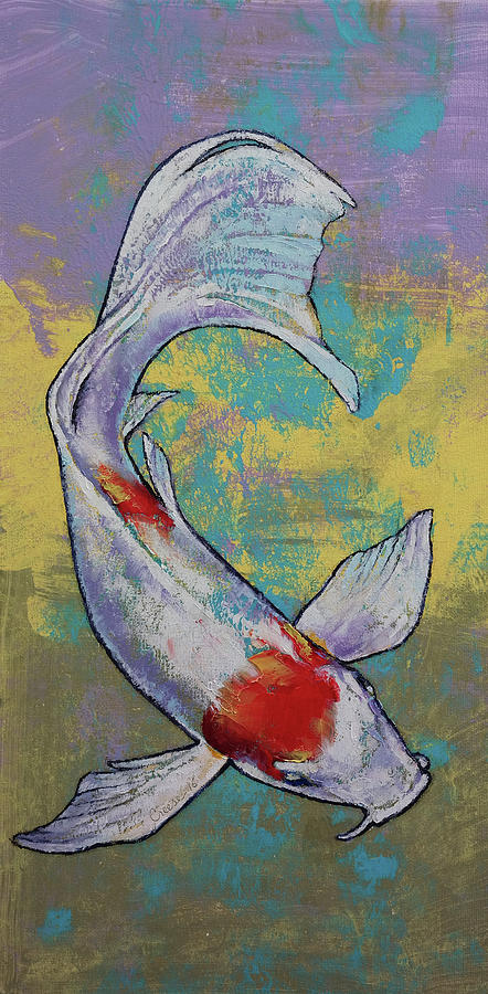 Koi Fish Painting by Michael Creese