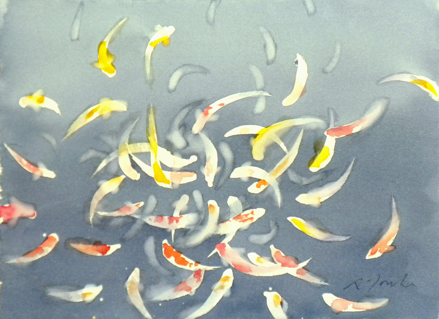 Koi Fish No.10 Painting by Sumiyo Toribe