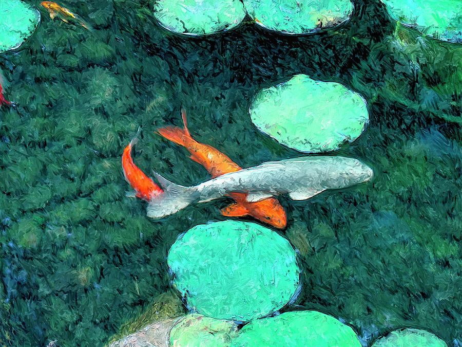 Koi Pond 3 Painting by Dominic Piperata