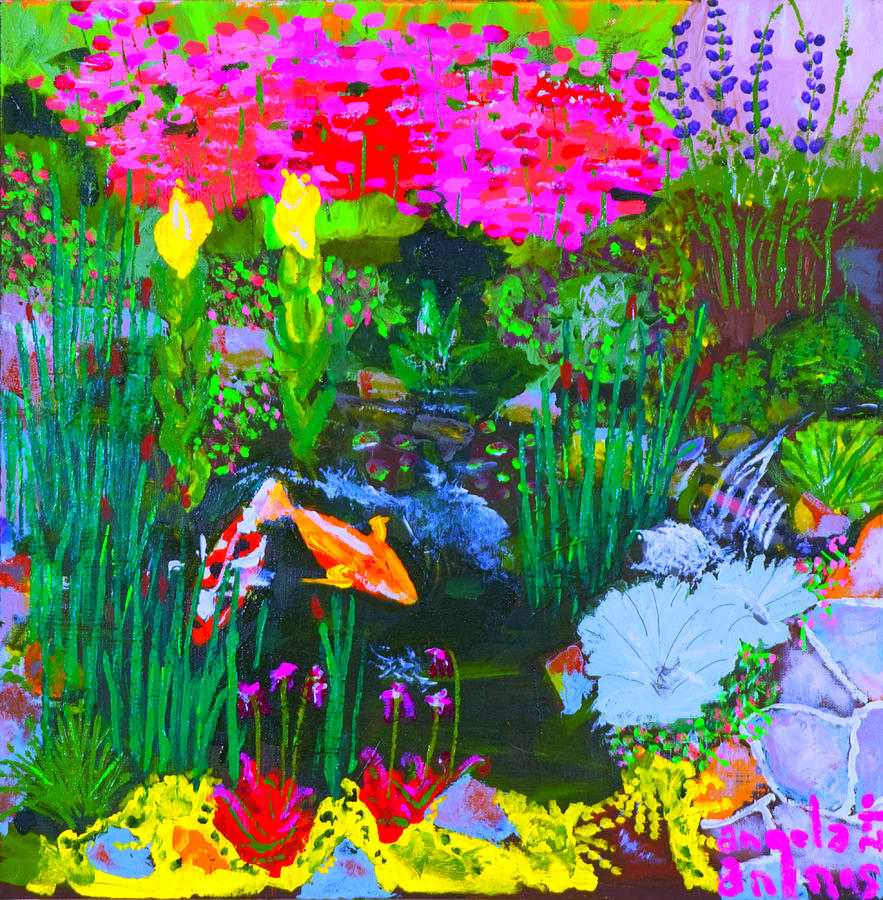 Koi Painting - Koi Pond I by Angela Annas
