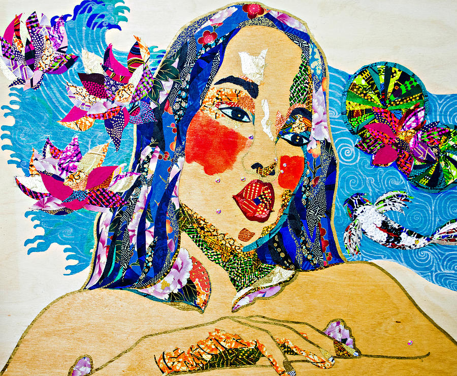 Koi Princess Tapestry - Textile by Apanaki Temitayo M