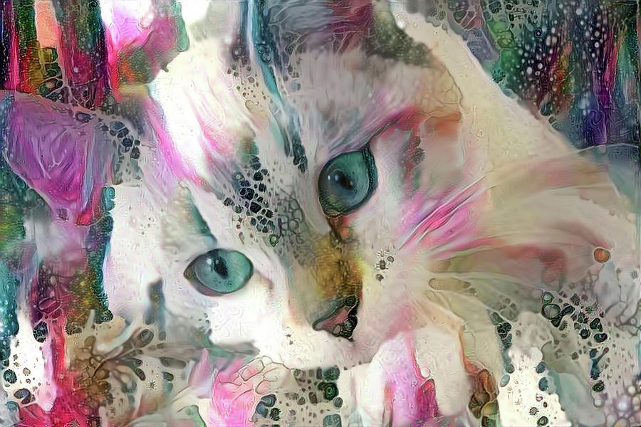 Koko the Siamese Kitten Digital Art by Peggy Collins